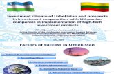 Investment climate of Uzbekistan