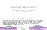 Derma Report Contact Dermatitis