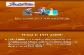ISO 22000 Awareness Session