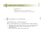 Lecture 8B - The Law of Tort (Occupiers' Liability)