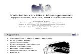 Validation - Issues, Challenges, Observations - Febraban (June 2009)