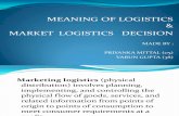 Meaning of Logistics & Market Logistics Decision