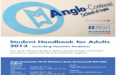 영국 Anglo Continental Adult Student Handbook 2013