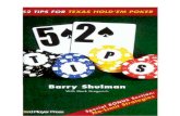 52 Tips for Texas Hold Em Poker - Barry Shulman
