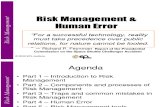 Risk Management and Human Error