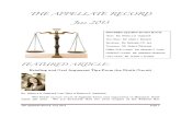 The Appellate Record - July 2013