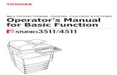 Toshiba 3511 Operator Manual