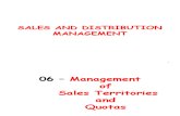 06 - Management of Sales Territories & Quotas