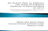 Pennsylvania Public Defender Action Plan