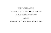 Standard Specification for Fabrication & Erection of Pipe