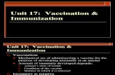 Unit 17 Vaccination & Immunization