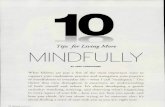 10 Tips for Living Mindfully