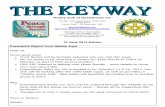The Keyway - 12 June 2013 edition - weekly newsletter for the Rotary Club of Queanbeyan
