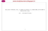 EE2155 Electrical Circuits Lab Manual