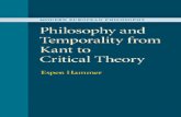 Hammer, Philosophy and Temporality, Kant to Adorno