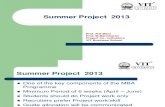 Summer Project2013 Guidelines