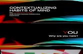 Contextualizing Habits of Mind