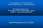 PPT on The Training at Doordarshan