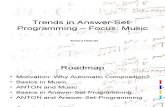 Trends in Answer Set Programming