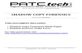 Forensics-Shadow Copy Presentation