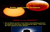 Solar and Lunar Eclipses1