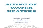 Sizing of Water Heaters
