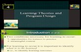 Learning Theories and Design