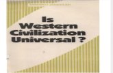 Is Western Civilization Universal ?