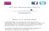 Web 2.0 for Researchers Part 1