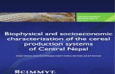 Biophysical and socio-economic characterization of cereal production systems of Central Nepal