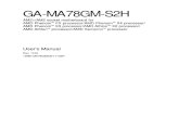 Motherboard Manual Ga-ma78gm-s2h Rev.1.1 e