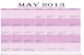 Girls 7 Day Planner May 2013