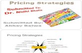 Pricing Strategies -product strategy management