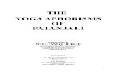 Judge, WQ - The Yoga Aphorisms of Patanjali