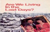 Are We Living in the Last Days By Herbert W Armstrong