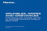 Grumbles Gripes and Grievances