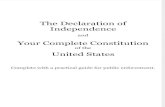 The Declaration of Independence and Your Complete Constitution - With Guide to Public Enforcement