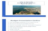 City of Alameda April 18, 2013 Budget Study Session Presentation