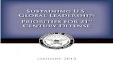 U.S Department of Defense Strategic Guidance 2012