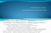Unit1 - Contributions - Taylor & Fayol