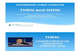 Governor Chris Christie, Then and Now - NJEF Presentation