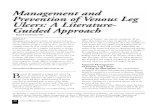 Venous Leg UlcersManagement and  Prevention of Venous Leg  Ulcers: A Literature-  Guided Approach