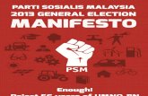 Socialist Party of Malaysia's 2013 general election manifesto: Enough! Reject 56 years of UMNO-BN