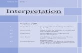 Interpretation, Vol 34-1