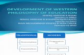 Development of Western Philosophy of Education