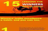 Sucess - 15 Lessons the Winners Know