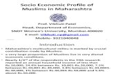 Socio Economic Profile of Muslims in Maharashtra 26-4-2012