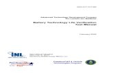 Battery Technology Life Verification Test Manual