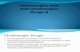 Cholinergics and Anticholinergics Drugs