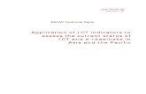 Application of Ict Indicators to Assess the Current Status of Ict and E-readiness in Asia and the Pacific